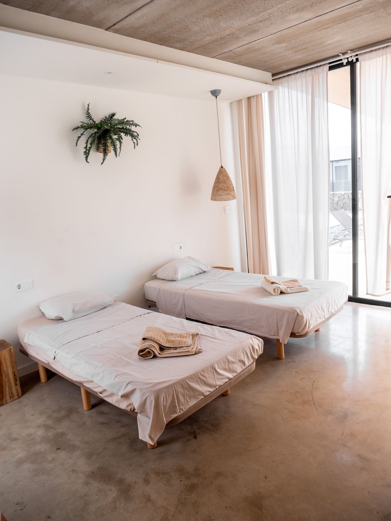 Chambre Single, Twin, Triple ou Quad - Privée - SURF ET YOGA A FUERTEVENTURA, LES CANARIES