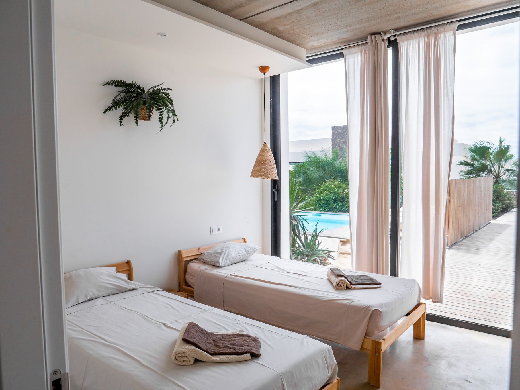 Chambre Single, Twin, Triple ou Quad - Privée - SURF ET YOGA A FUERTEVENTURA, LES CANARIES