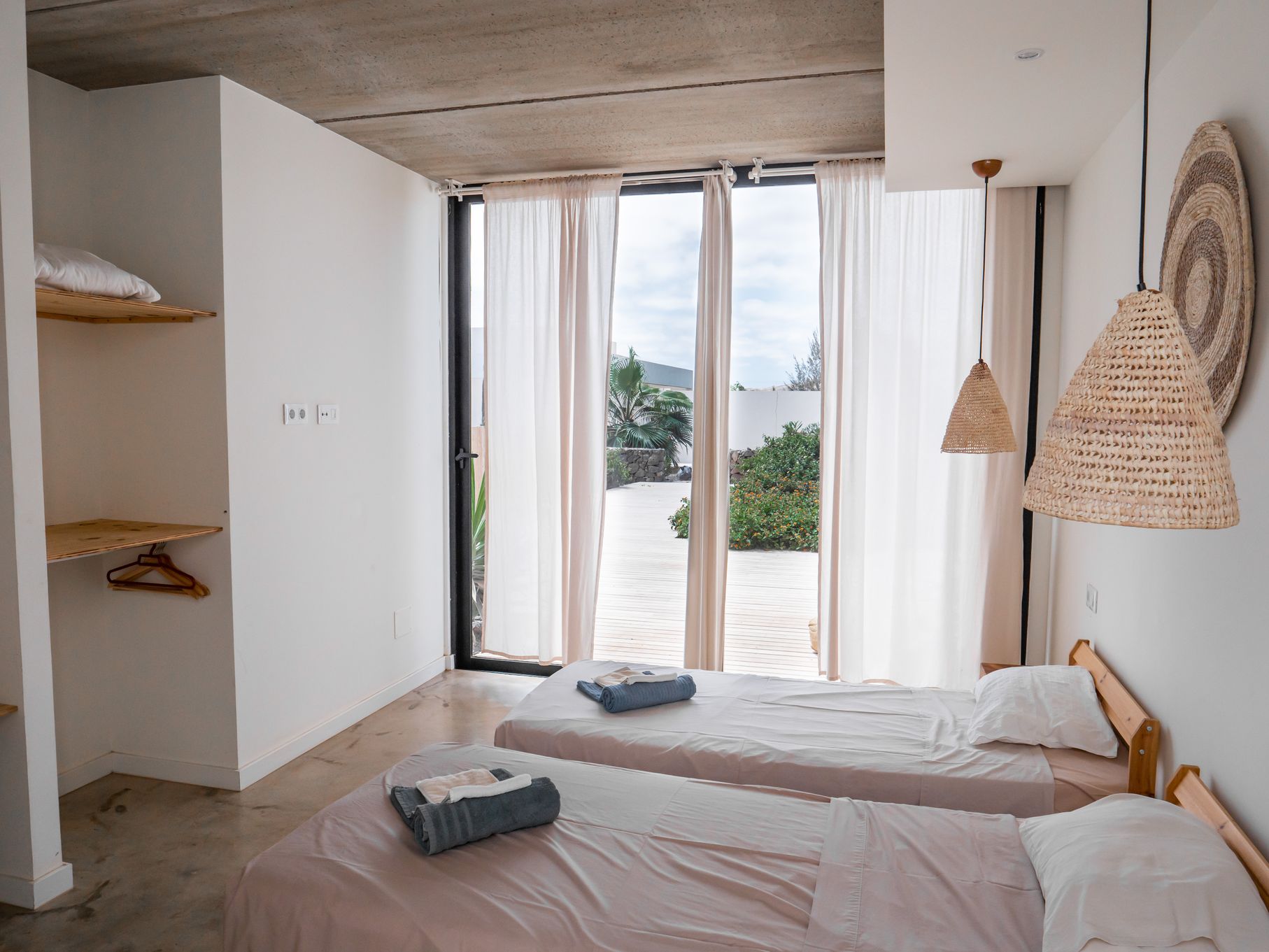 Chambre Twin, Triple ou Quad - A partager - SURF ET YOGA A FUERTEVENTURA, LES CANARIES