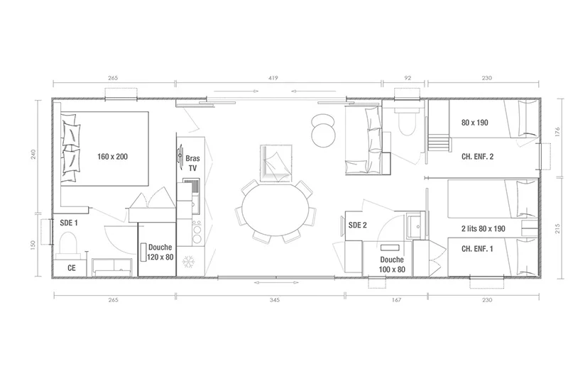 Chalet Vista - Séjour glisse et nature - éco-camping familial dans Les Landes