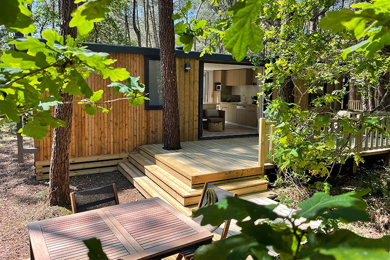 Chalet Vista - Séjour glisse et nature - éco-camping familial dans Les Landes