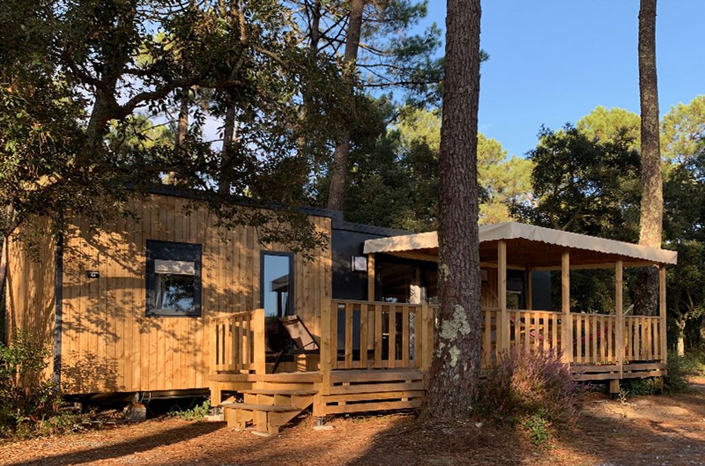 Chalet Cocoon - Séjour glisse et nature - éco-camping familial dans Les Landes