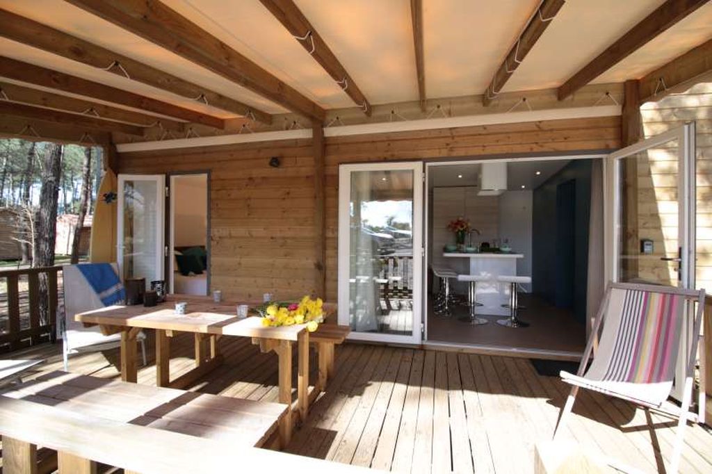 Chalet Key West - Séjour glisse et nature - éco-camping familial dans Les Landes