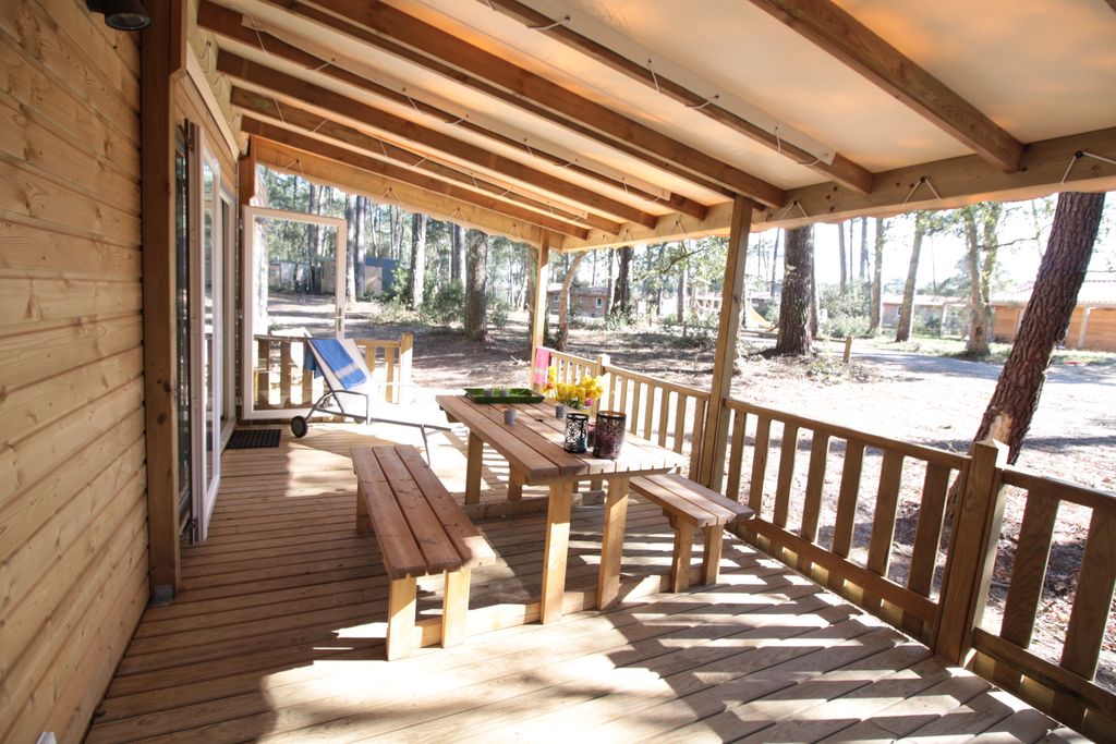 Chalet Key West - Séjour glisse et nature - éco-camping familial dans Les Landes
