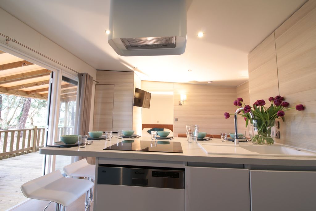 Chalet Key West - Séjour glisse et nature - éco-camping familial dans Les Landes