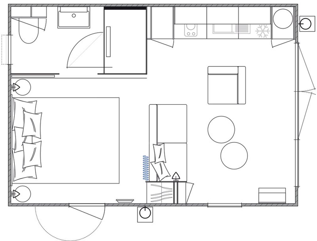 Chalet Suite for 2 - Séjour glisse et nature - éco-camping familial dans Les Landes
