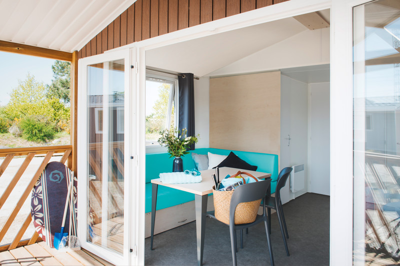 Mobil-home 4 personnes - Hébergement familial face au spot, Seignosse