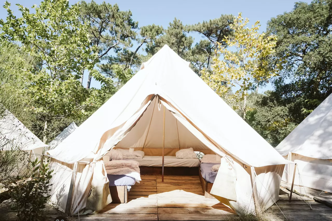 Tente à partager ou privée - Surf camp nature dans Les Landes - 7 / 14 nuits Tente à partager ou privée - Surf camp nature dans Les Landes - 7 / 14 nuits