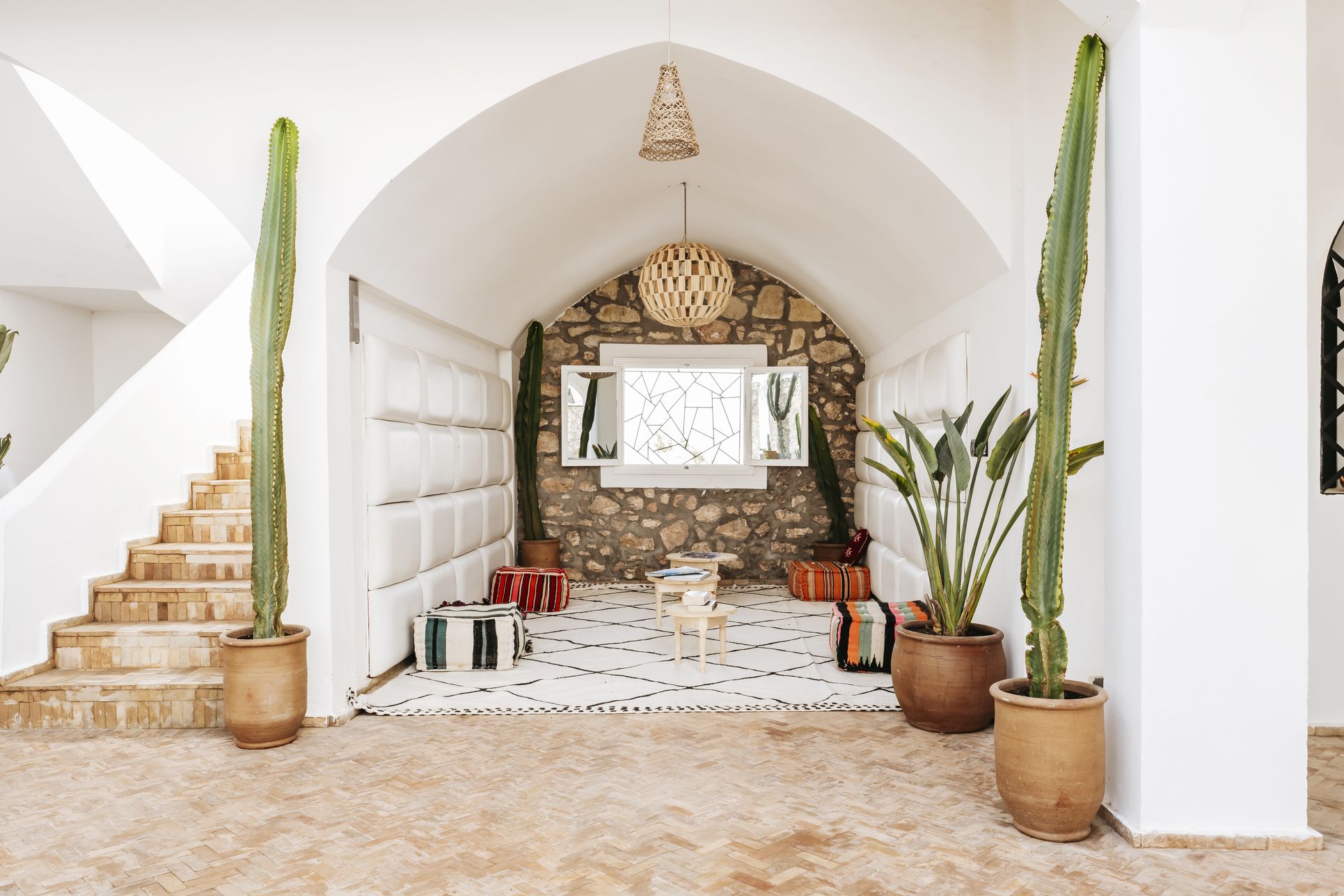 Chambre Single, Double ou Triple dans la villa annexe - Surf camp Maroc - Boutique Hôtel éco-responsable, surf & yoga