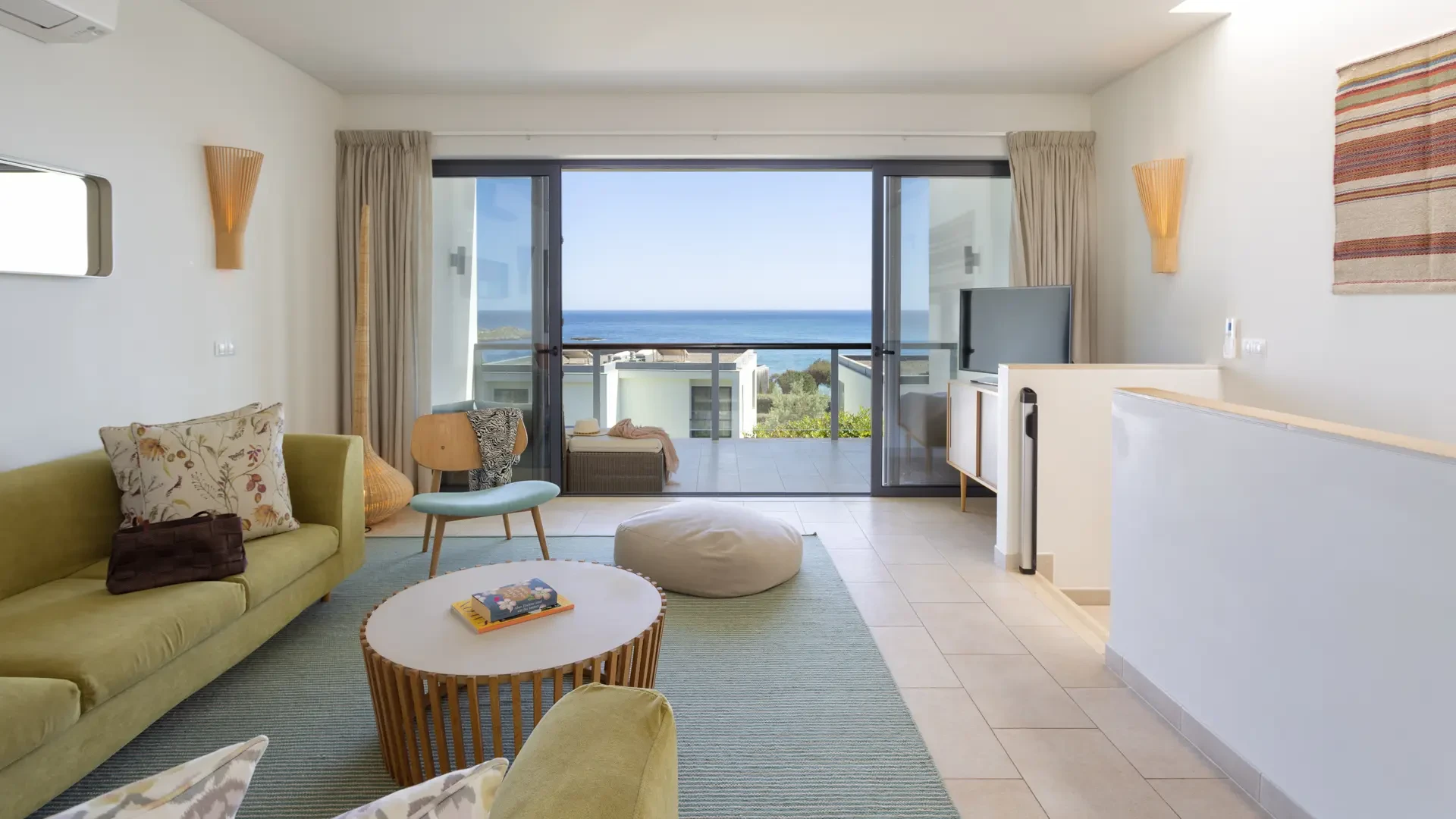 Grand Deluxe Ocean House Sea View - 2 bedrooms - Hôtel familial avec surf et windsurf en Algarve 