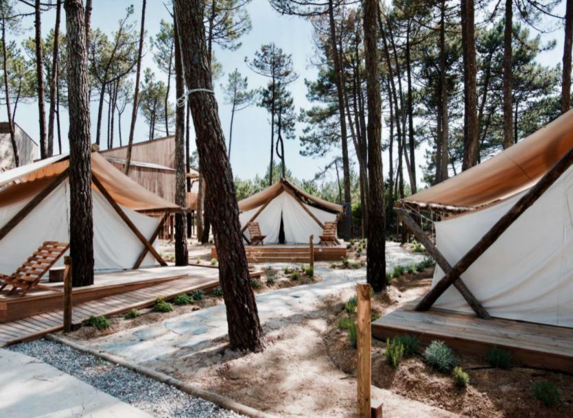 Tente Canadienne 2p. - Éco-camp familial Surf, Kite and Wingfoil à Peniche, Portugal