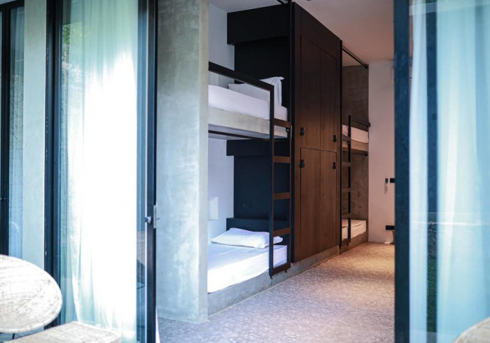 Chambre partagée mixte ou entre filles - Surf camp Sri Lanka - Retraite surf et yoga à Dikwella - 7 / 10 nuits  Chambre partagée mixte ou entre filles - Surf camp Sri Lanka - Retraite surf et yoga à Dikwella - 7 / 10 nuits