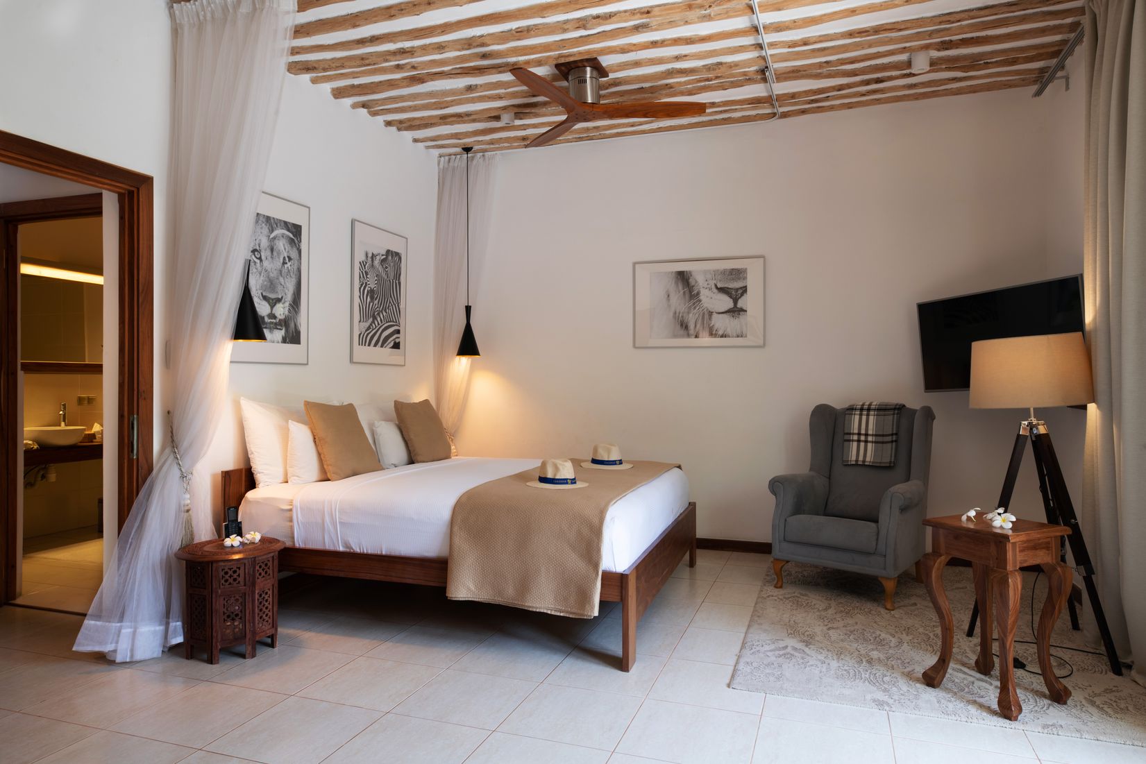 Chambre quadruple - Séjour Kite d'exception à Zanzibar Chambre quadruple - Séjour Kite d'exception à Zanzibar